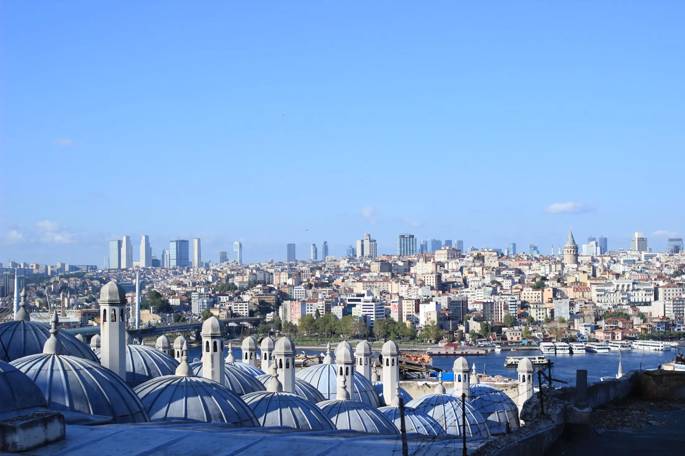 Istanbul skyline across the Bosphorus